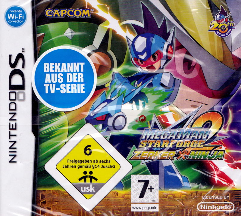 Front cover of Mega Man Star Force 2: Zerker X Ninja for Nintendo DS