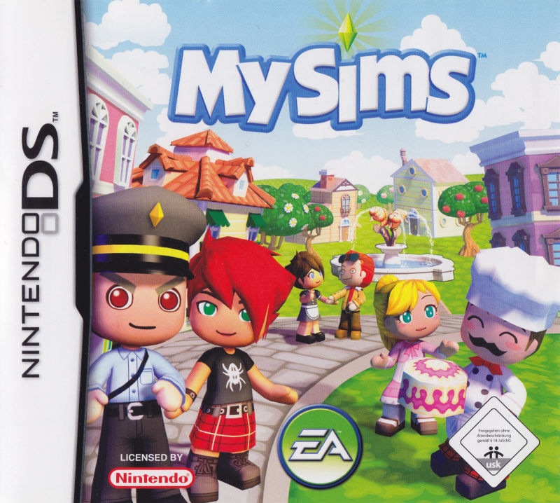 Front cover of MySims for Nintendo DS