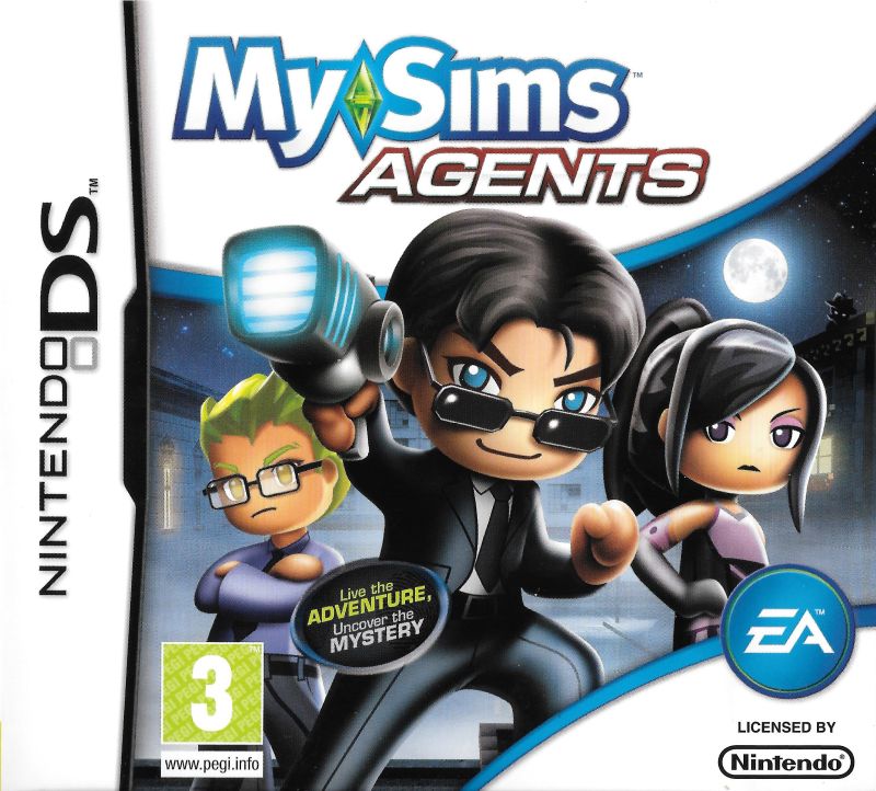 Front cover of MySims: Agents for Nintendo DS