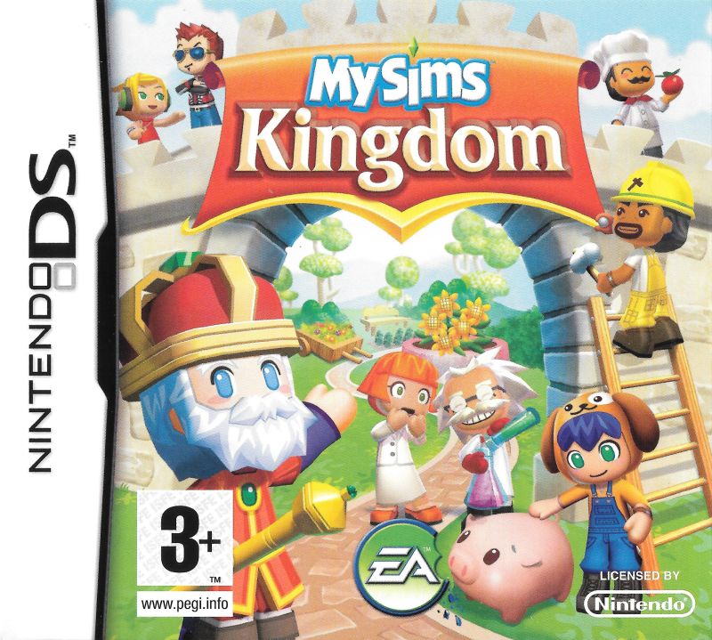 Front cover of MySims: Kingdom for Nintendo DS