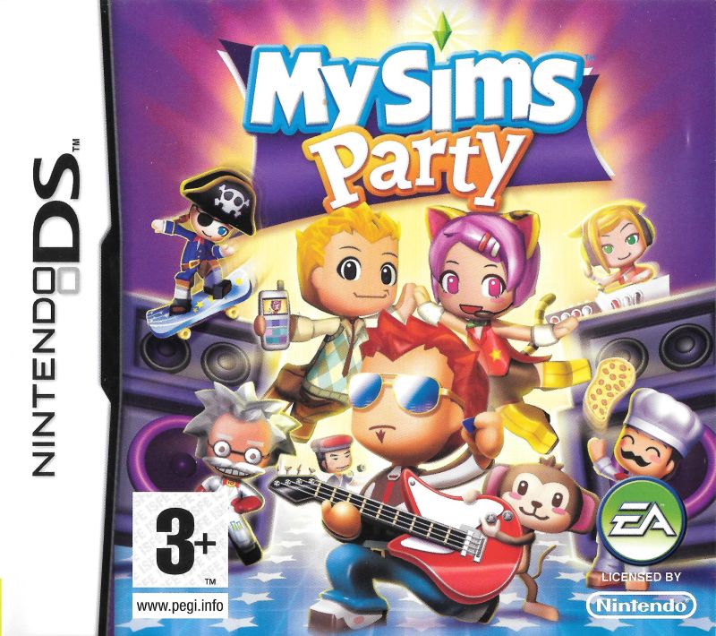 Front cover of MySims: Party for Nintendo DS