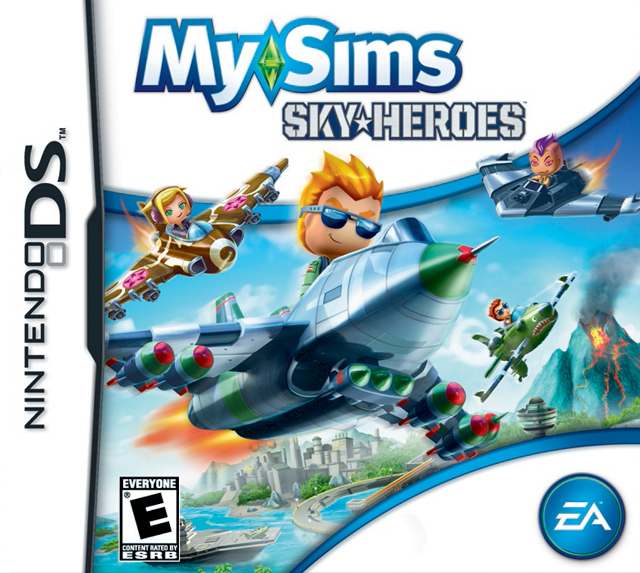 Front cover of MySims: SkyHeroes for Nintendo DS