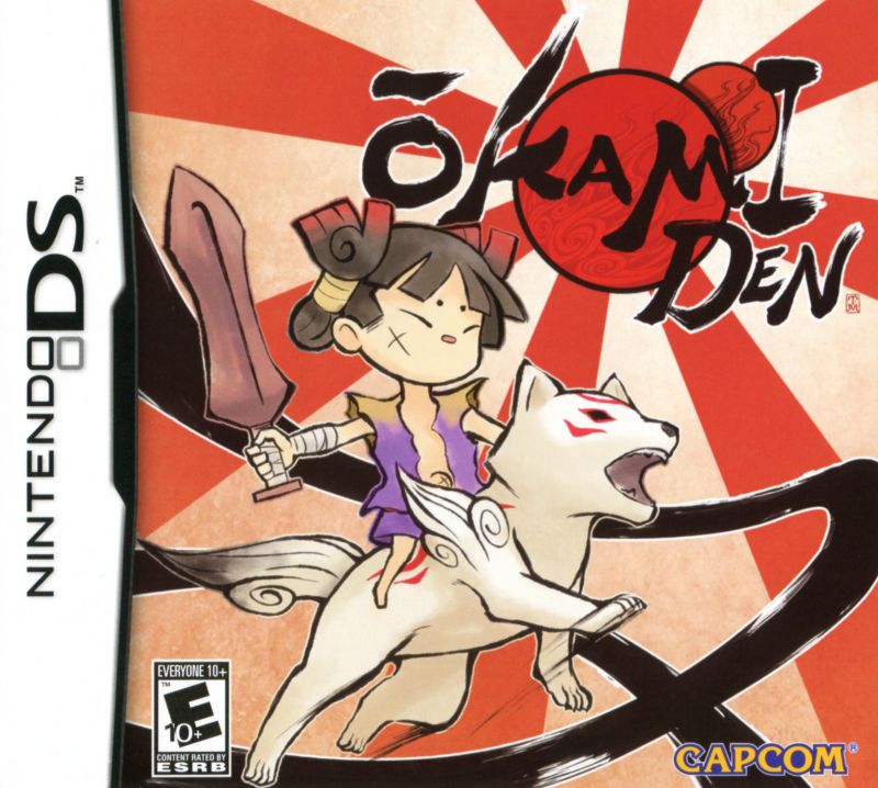 Front cover of Ōkamiden for Nintendo DS
