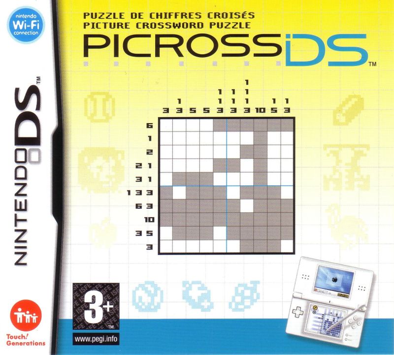Front cover of Picross DS for Nintendo DS
