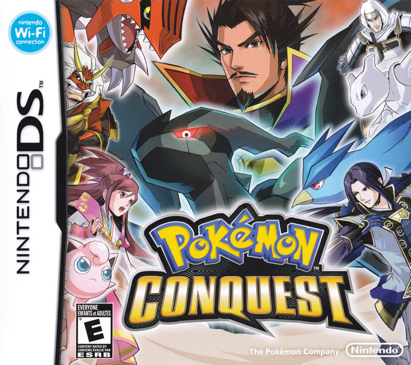 Front cover of Pokémon Conquest for Nintendo DS