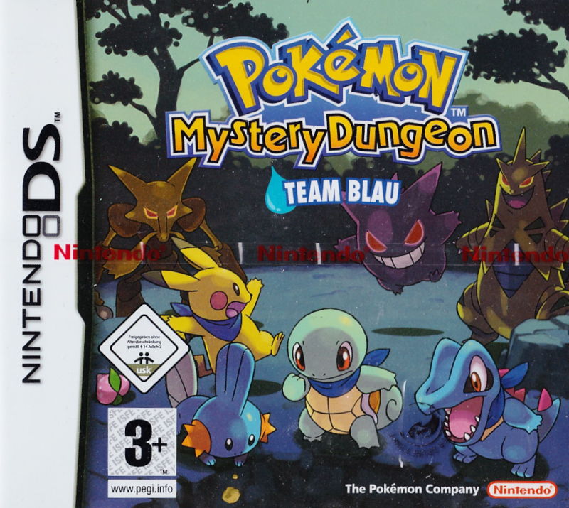 Front cover of Pokémon Mystery Dungeon: Blue Rescue Team for Nintendo DS