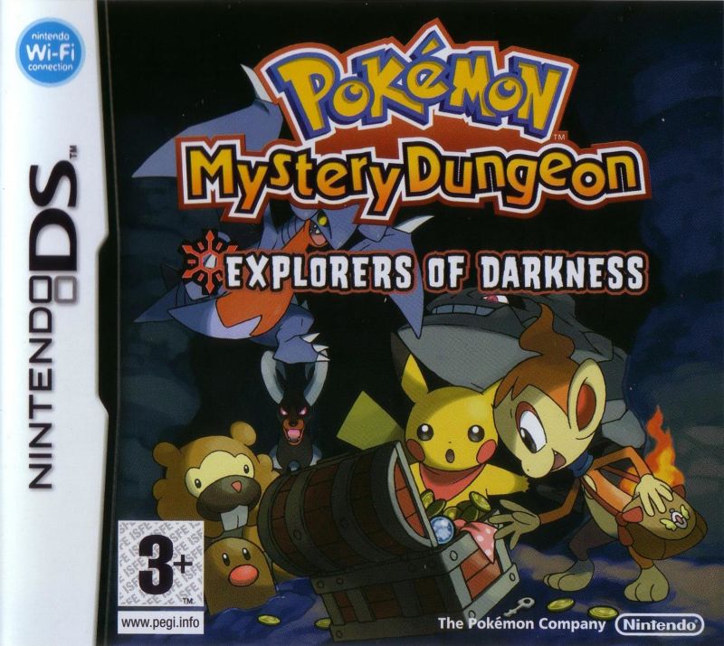 Front cover of Pokémon Mystery Dungeon: Explorers of Darkness for Nintendo DS