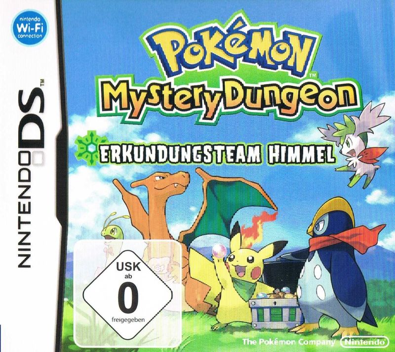 Front cover of Pokémon Mystery Dungeon: Explorers of Sky for Nintendo DS