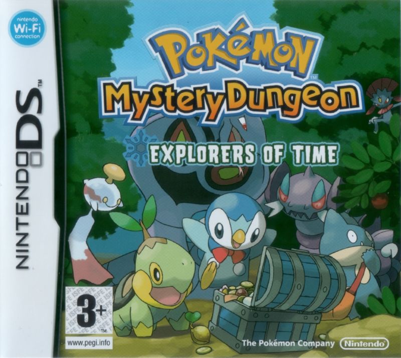 Front cover of Pokémon Mystery Dungeon: Explorers of Time for Nintendo DS
