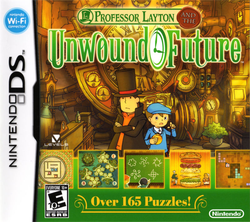 Front cover of Professor Layton and the Unwound Future for Nintendo DS