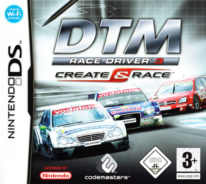 Front cover of Race Driver: Create & Race for Nintendo DS