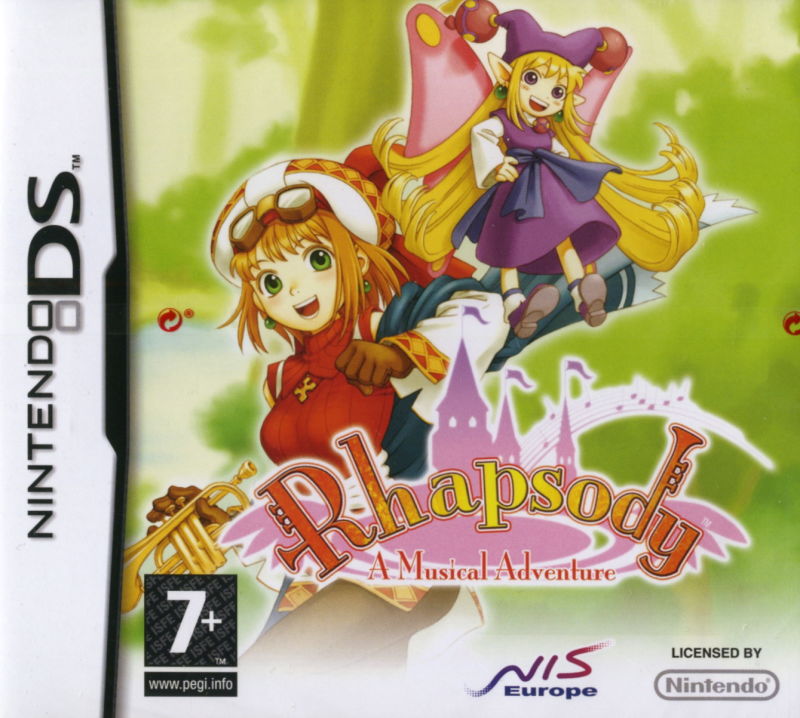 Front cover of Rhapsody: A Musical Adventure for Nintendo DS