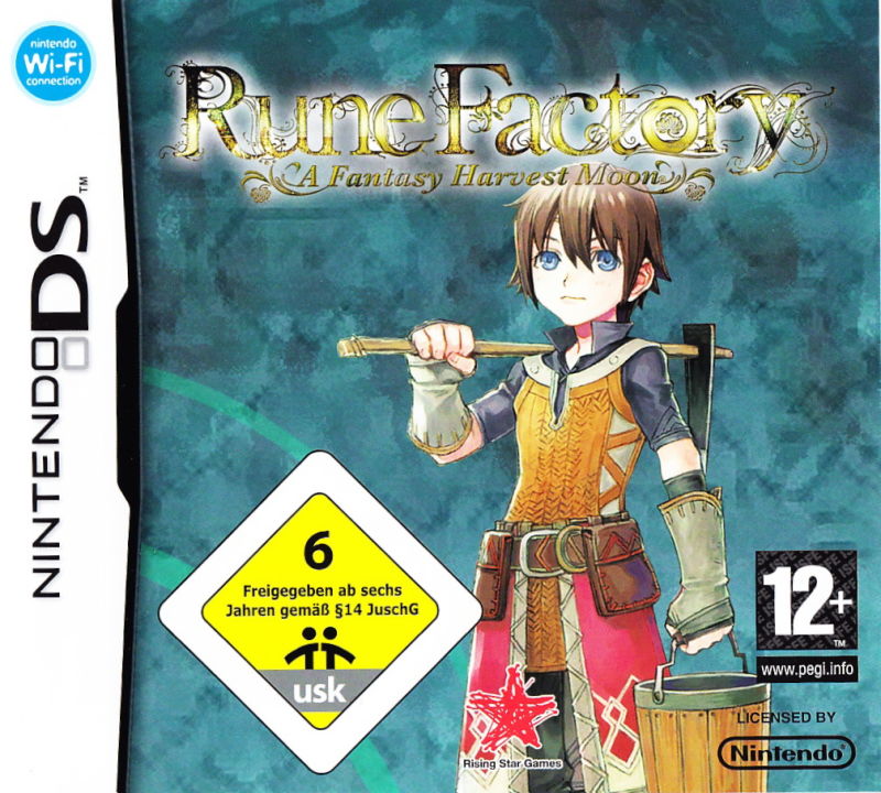 Front cover of Rune Factory: A Fantasy Harvest Moon for Nintendo DS