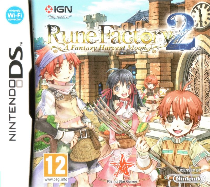 Front cover of Rune Factory 2: A Fantasy Harvest Moon for Nintendo DS