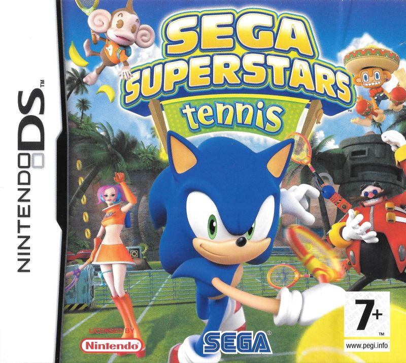 Front cover of SEGA Superstars Tennis for Nintendo DS