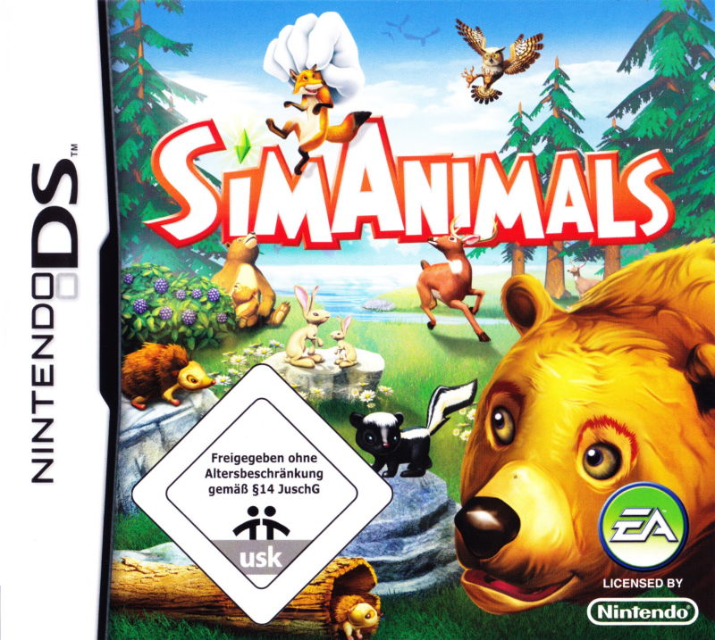 Front cover of SimAnimals for Nintendo DS