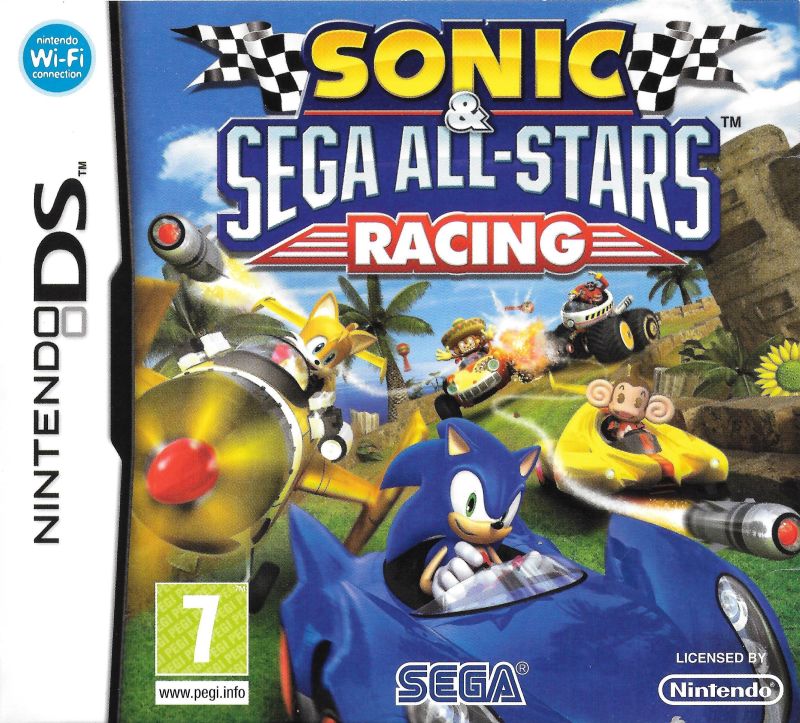 Front cover of Sonic & SEGA All-Stars Racing for Nintendo DS