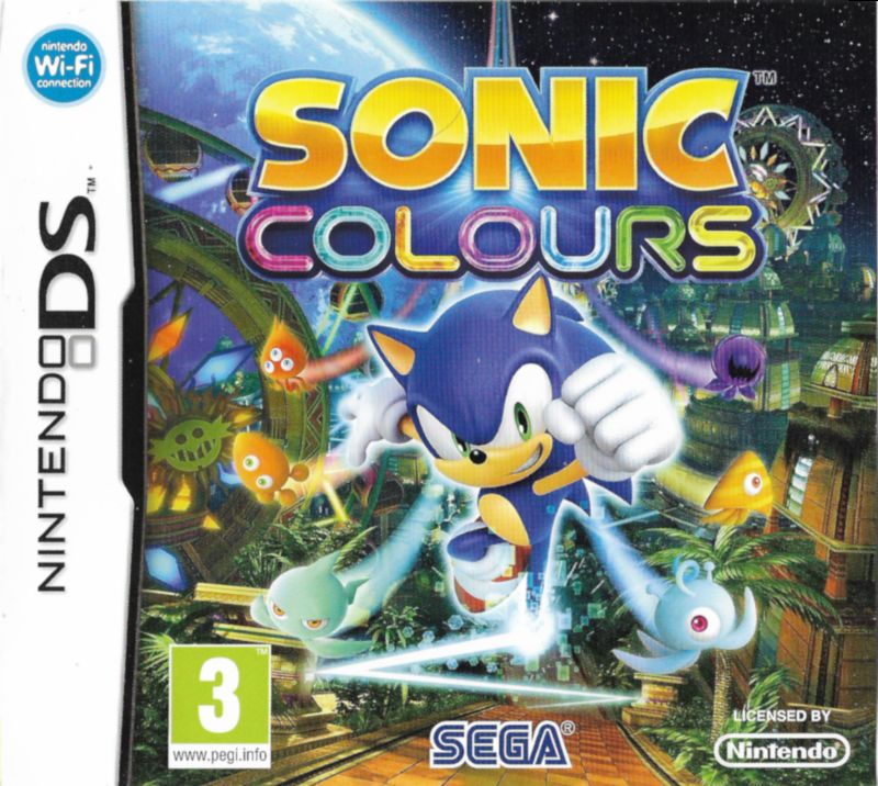Front cover of Sonic: Colors for Nintendo DS