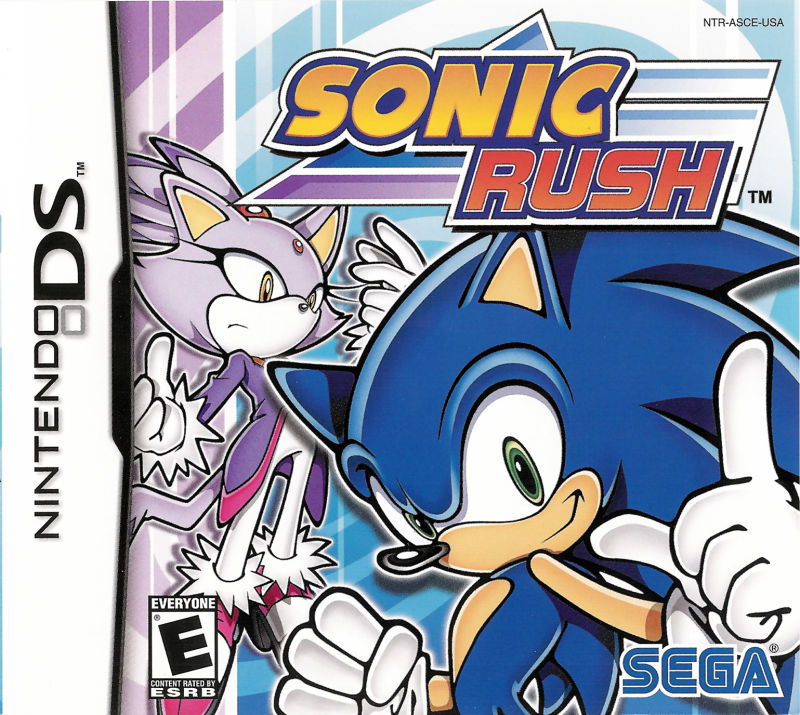 Front cover of Sonic Rush for Nintendo DS