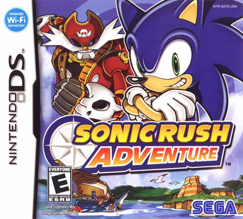 Front cover of Sonic Rush Adventure for Nintendo DS