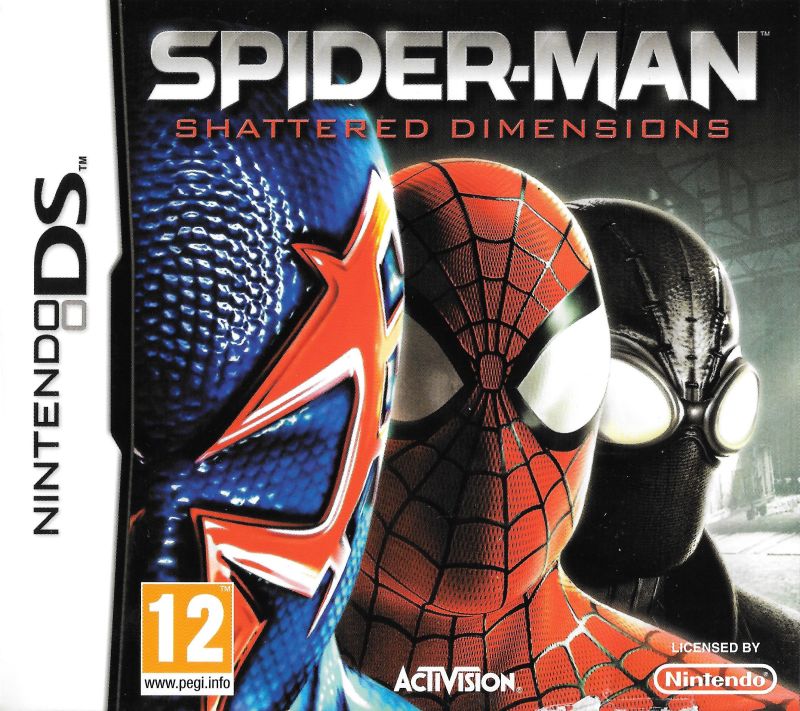 Front cover of Spider-Man: Shattered Dimensions for Nintendo DS