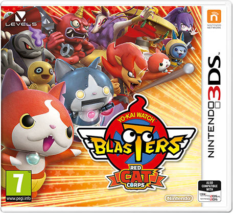 Front cover of Yo-kai Watch Blasters: Red Cat Corps for Nintendo 3DS