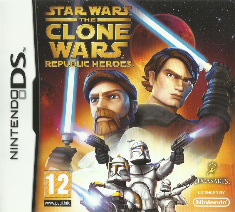Front cover of Star Wars: The Clone Wars - Republic Heroes for Nintendo DS