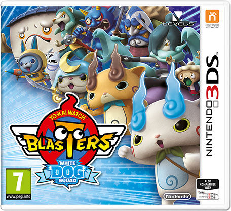 Front cover of Yo-kai Watch Blasters: White Dog Squad for Nintendo 3DS