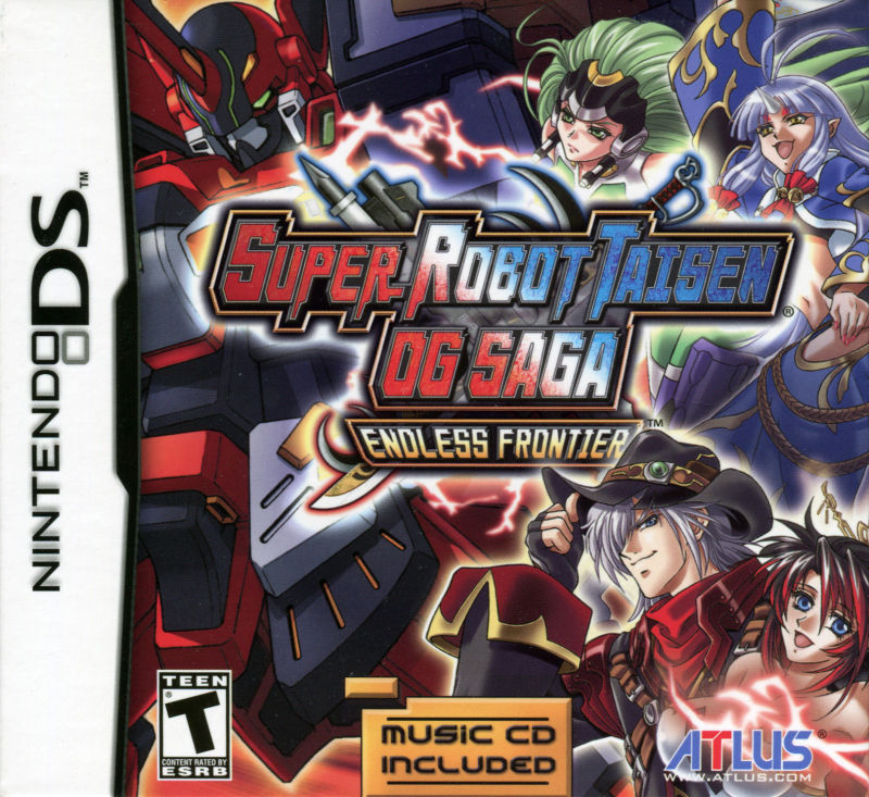 Front cover of Super Robot Taisen OG Saga: Endless Frontier for Nintendo DS
