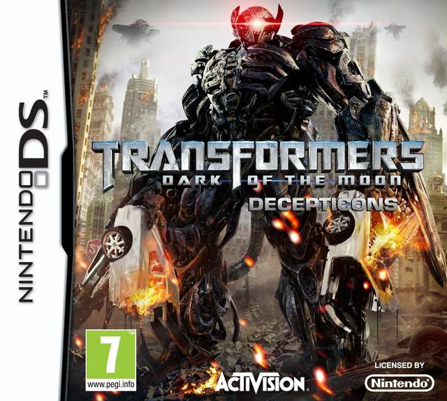 Front cover of Transformers: Dark of the Moon - Decepticons for Nintendo DS