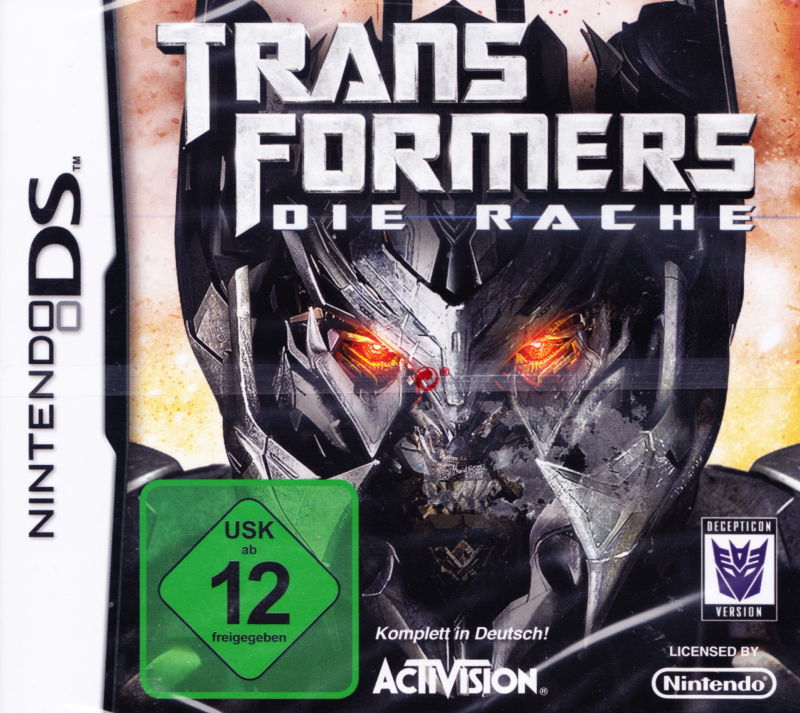 Front cover of Transformers: Revenge of the Fallen - Decepticons for Nintendo DS