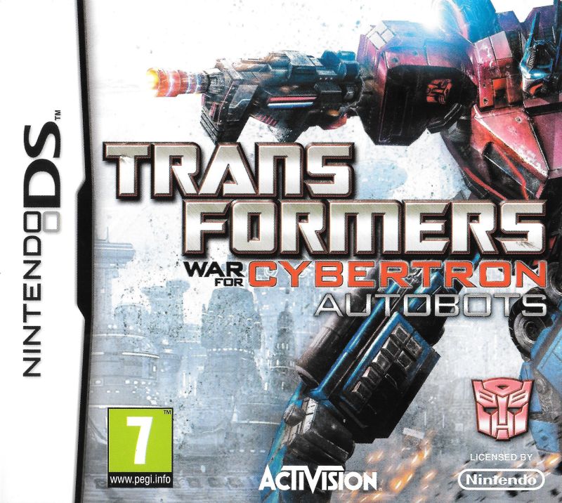 Front cover of Transformers: War for Cybertron - Autobots for Nintendo DS