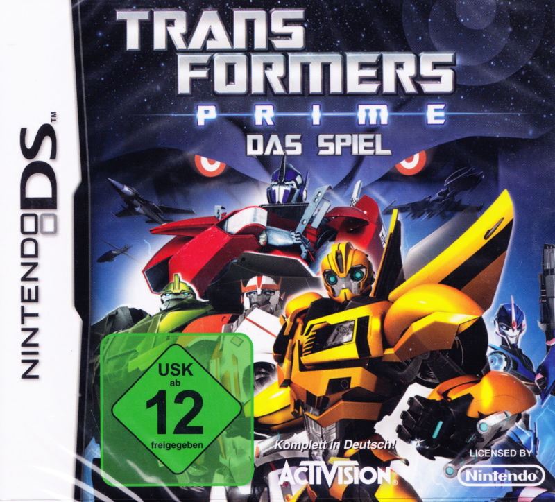 Front cover of Transformers Prime: The Game for Nintendo DS