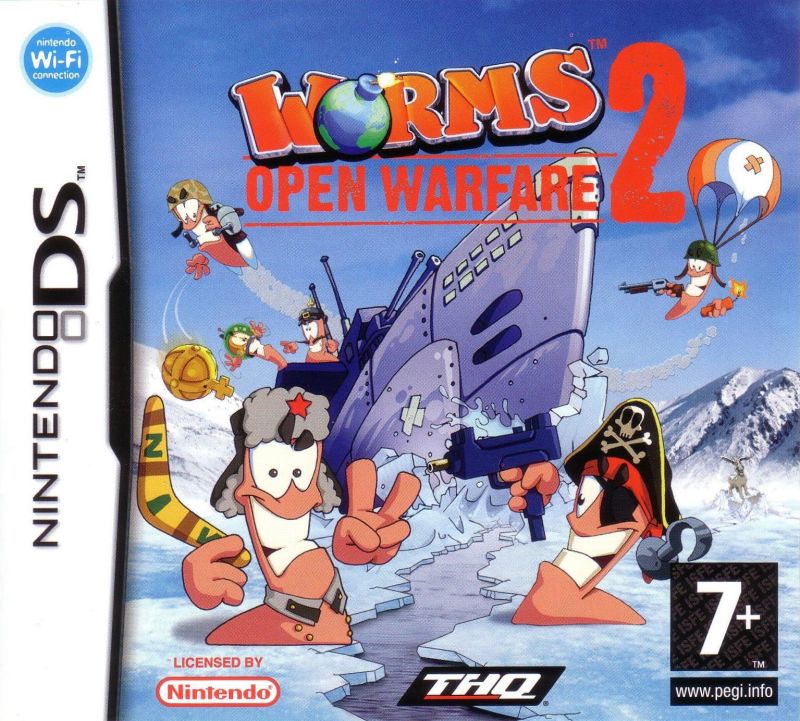 Front cover of Worms: Open Warfare 2 for Nintendo DS