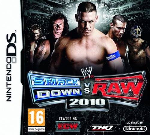 Front cover of WWE Smackdown vs. Raw 2010 for Nintendo DS