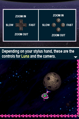 Some controls for zooming and running speed.