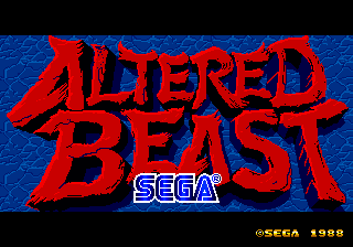 Front cover of Altered Beast for Arcade