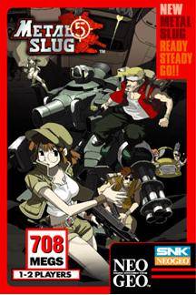 Front cover of Metal Slug 5 for Neo Geo