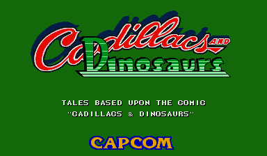 Front cover of Cadillacs and Dinosaurs for Arcade