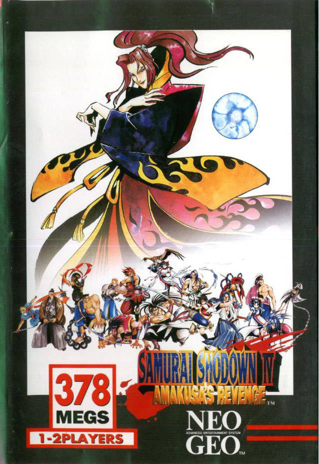 Front cover of Samurai Shodown IV: Amakusa's Revenge for Neo Geo