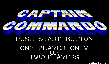 Front cover of Captain Commando for Arcade