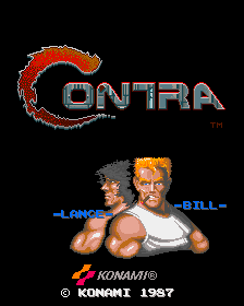 Front cover of Contra for Arcade