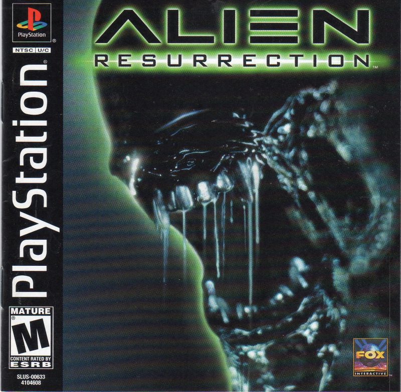 Front cover of Alien: Resurrection for PlayStation