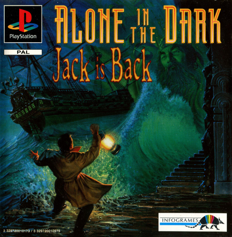 Front cover of Alone in the Dark: One-Eyed Jack's Revenge for PlayStation