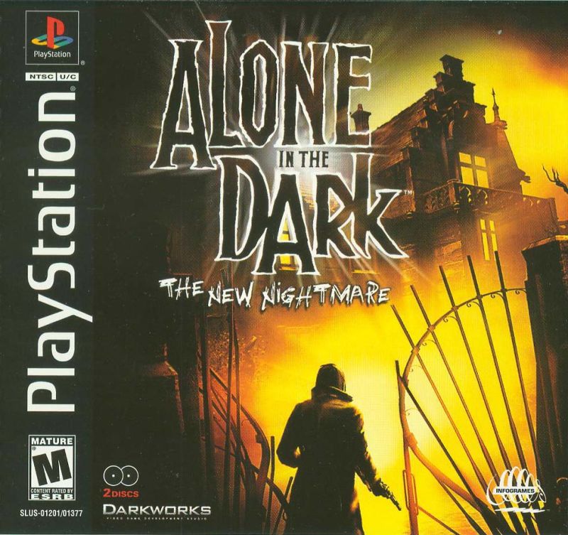 Front cover of Alone in the Dark: The New Nightmare for PlayStation