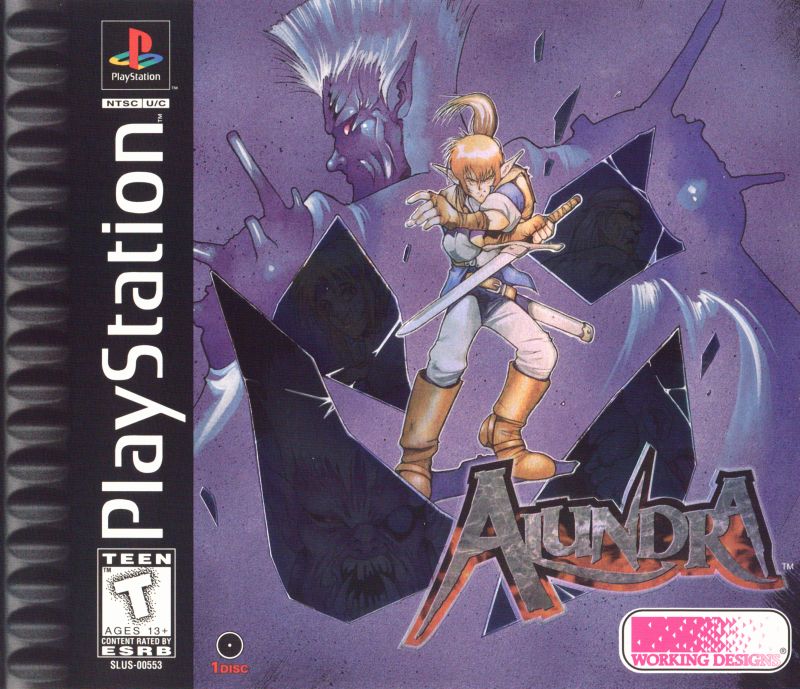 Front cover of Alundra for PlayStation