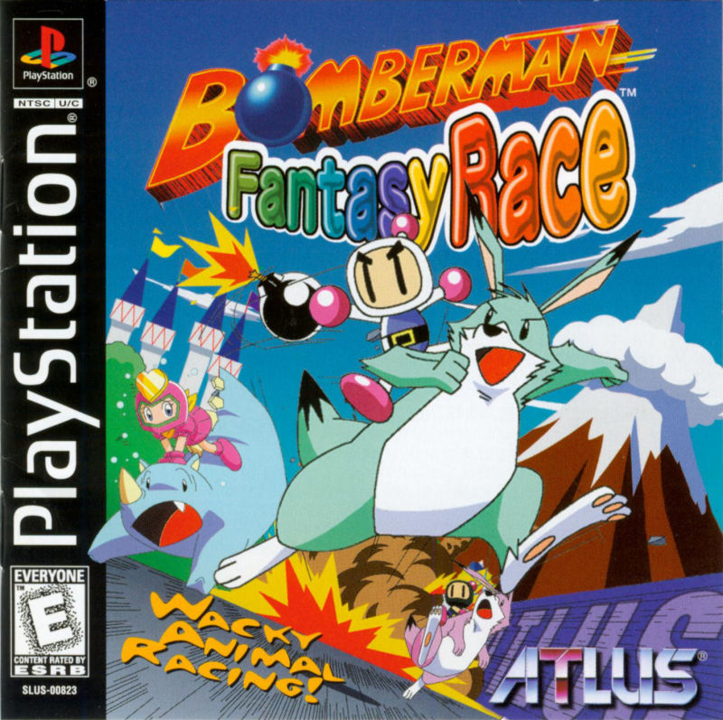 Front cover of Bomberman Fantasy Race for PlayStation