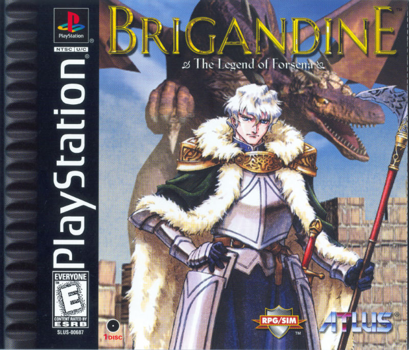Front cover of Brigandine: The Legend of Forsena for PlayStation