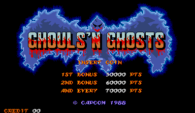 Front cover of Ghouls 'N Ghosts for Arcade