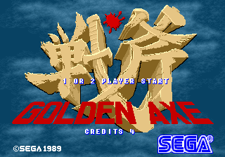 Front cover of Golden Axe for Arcade